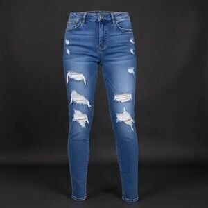 Shein distressed jeans size Small (4)